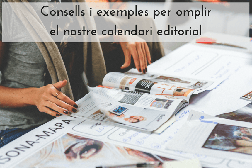 Consells calendari editorial